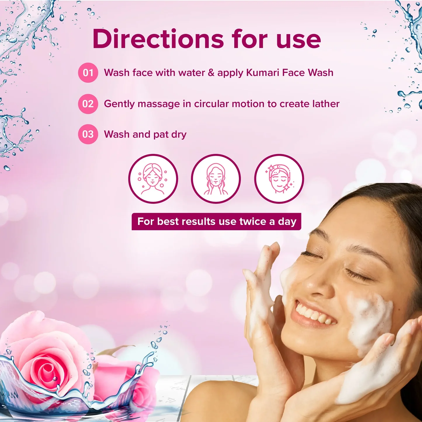 Rose Face Wash