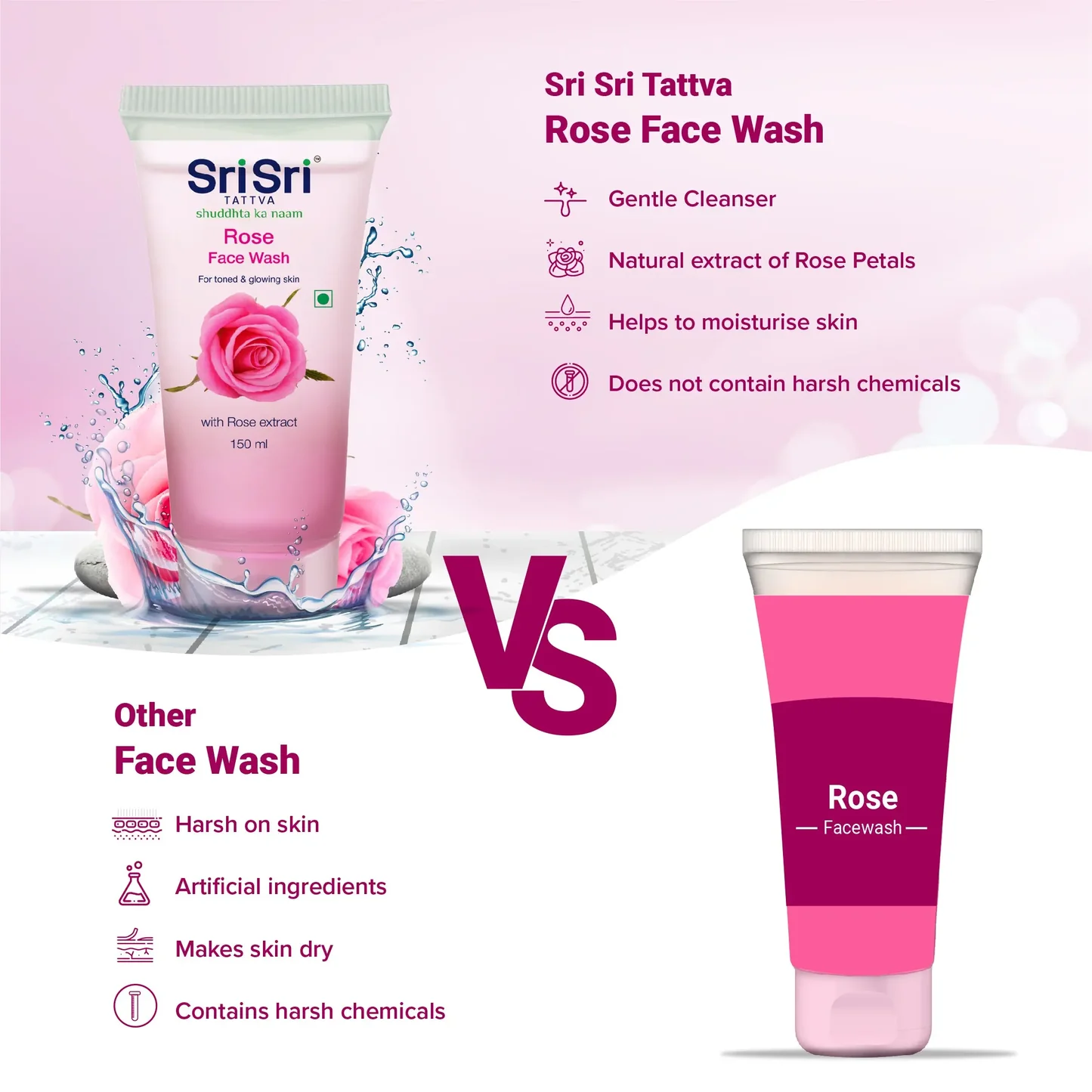 Rose Face Wash