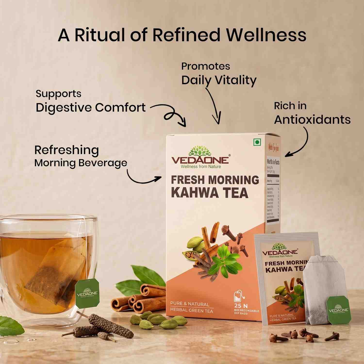 Fresh Morning Kahwa Tea