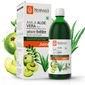 Amla Aloe Vera Wheat Grass Haldi Tulsi Juice