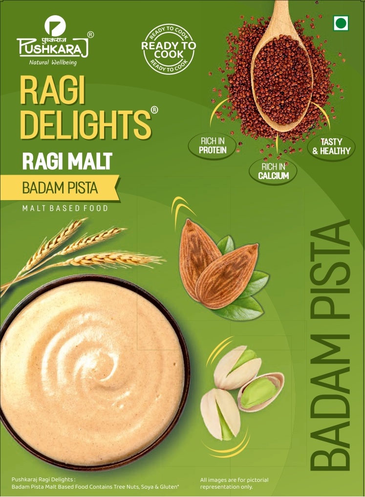 Pushkaraj Industries Ragi Malt (Badam Pista)
